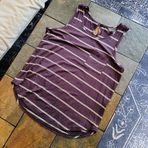 41 Hawthorn striped pocket tank
